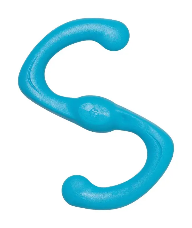 West Paw Zogoflex For Dog Blue Plastic Bumi Dog Tug Toy Large 1 Pk