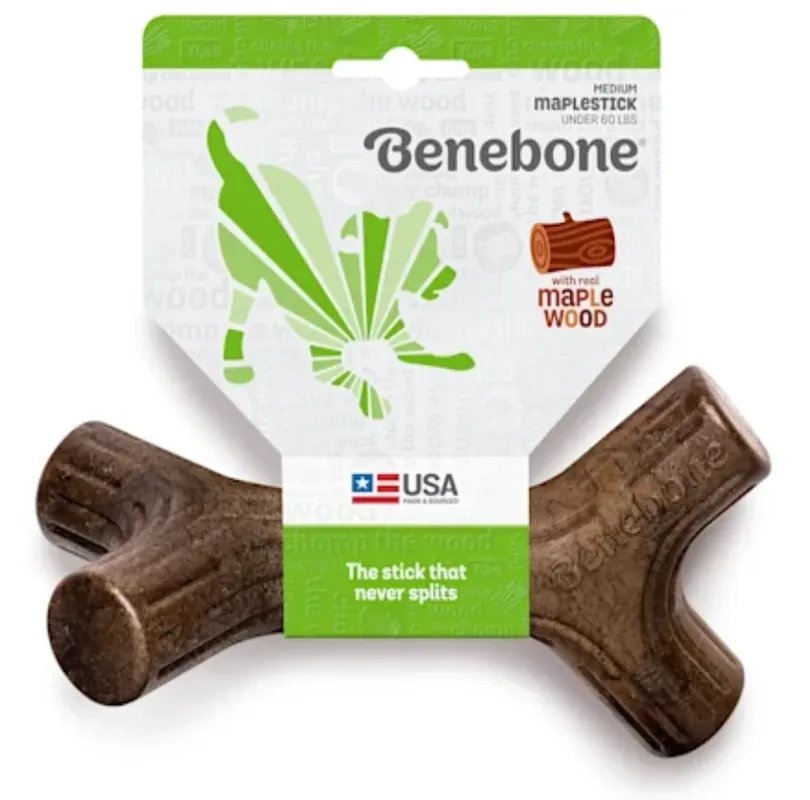 Maple Flavored Stick Dog Chew Toy, Medium Size, Durable Design