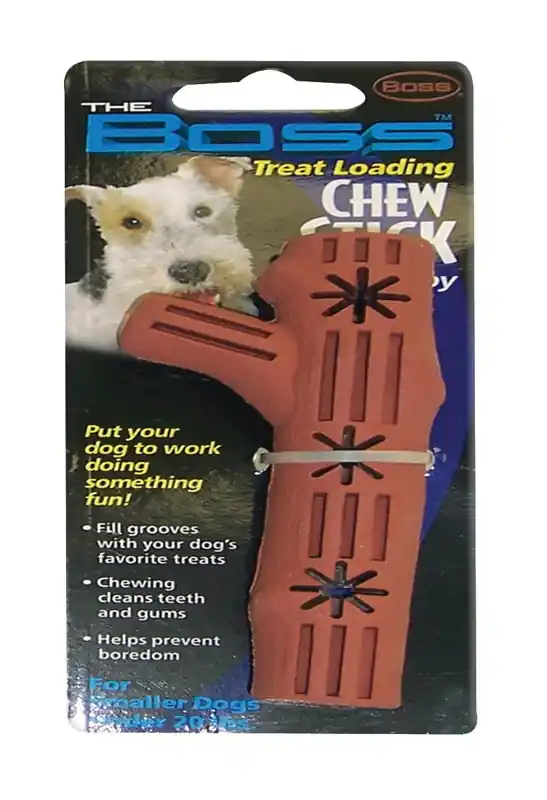 Boss Pet For Dog Brown Rubber Chew Stick Dog Toy Small 1 Pk