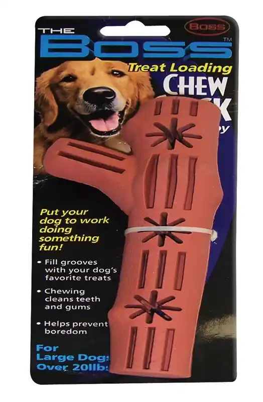 Boss Pet For Dog Brown Rubber Chew Stick Dog Toy Large 1 Pk