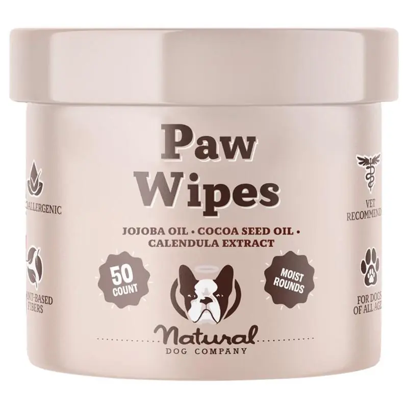 Natural Dog Company Dog Paw Spray And Wipes 50 Ct
