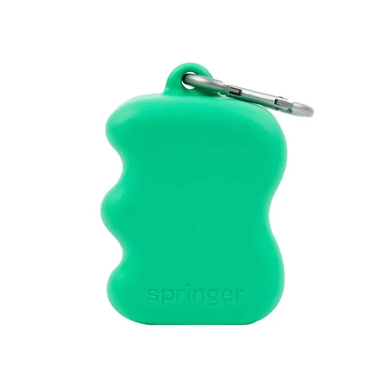 Springer For Dog Green Rubber Treat Pouch 1 Pk