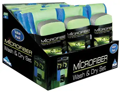 Auto Wash & Dry Microfiber Value Pack - Perfect For All Cleaning Needs