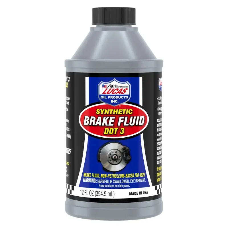 Dot 3 Synthetic Brake Fluid 12 Ounce Bottle