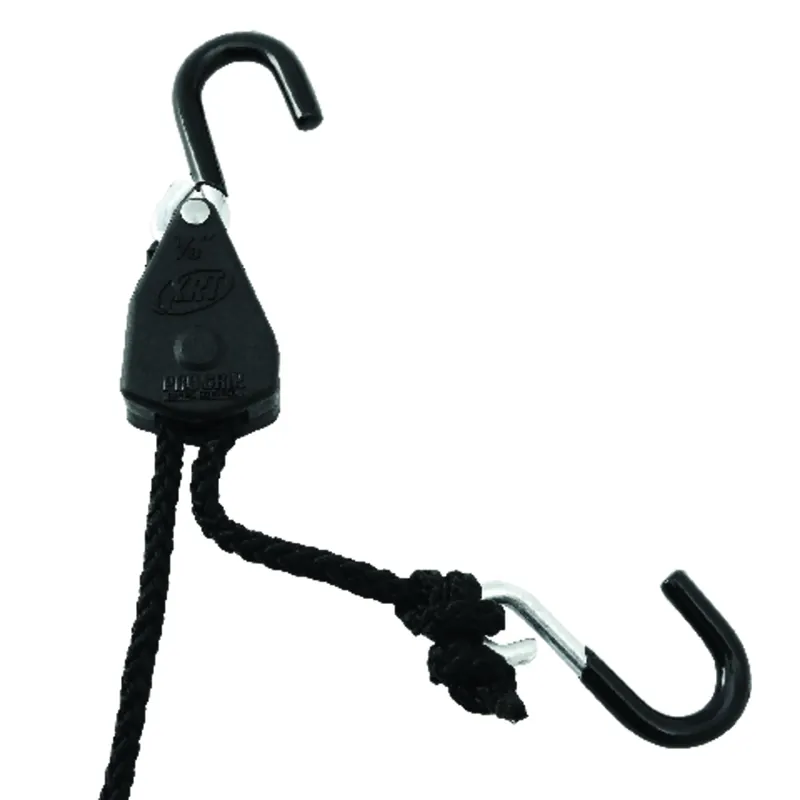 ProGrip 1/8 In. W X 5-1/2 Ft. L Black Particle Rope Lock Tie Down 2 Pk