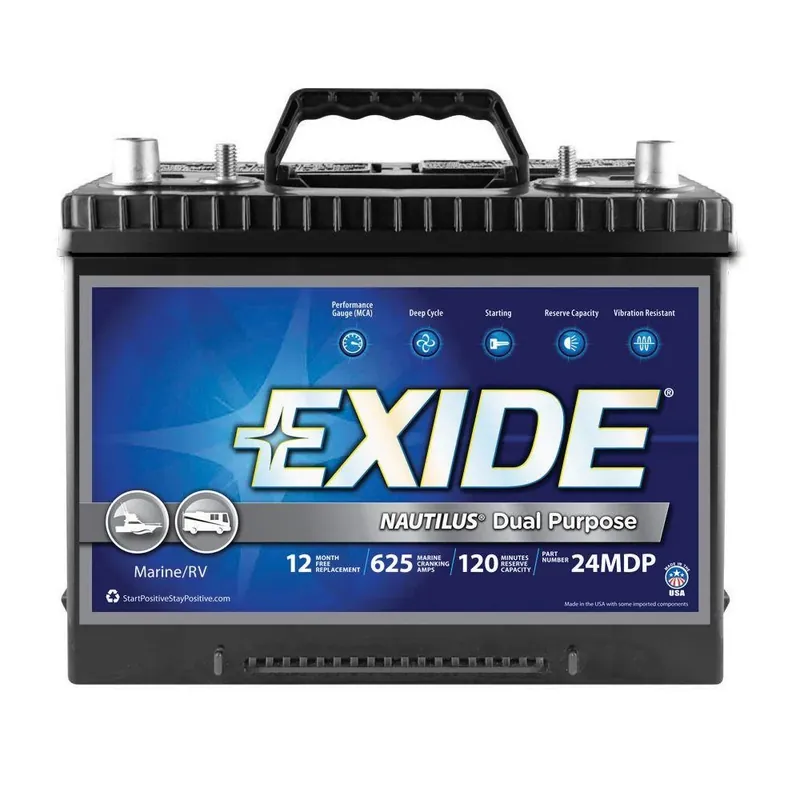 24 Dual Purpose Marine Battery Nautilus Model 24mdp For Boats And Rvs