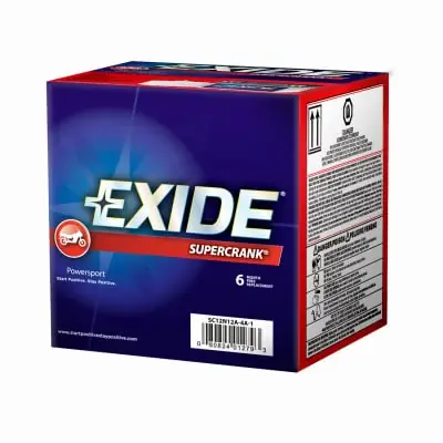 Exide Technologies 12N12A4A1 12V Powersport Battery Type 12N12A-4A-1