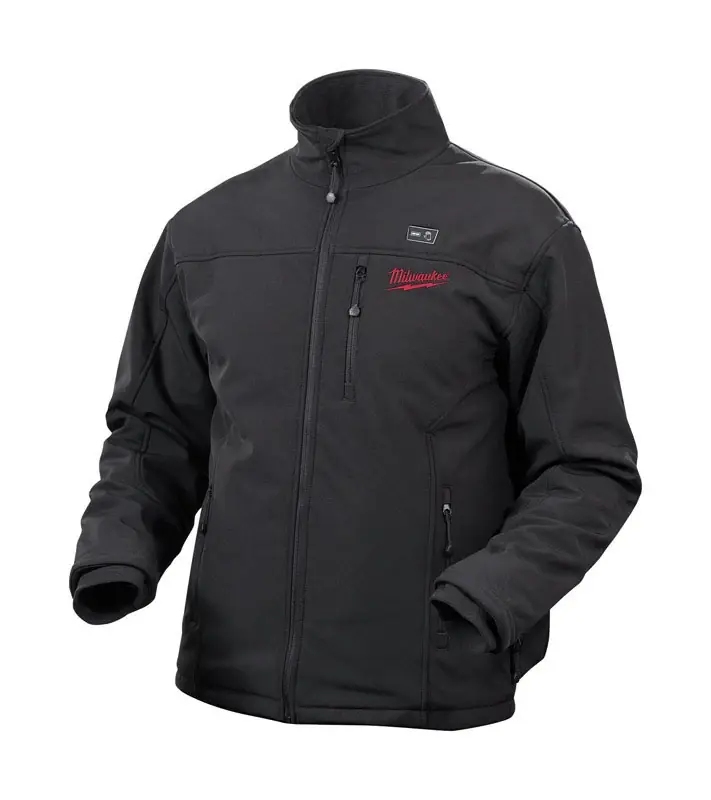 M12 Xxxl Long Sleeve Men‘s Collared Cordless Heated Jacket In Black