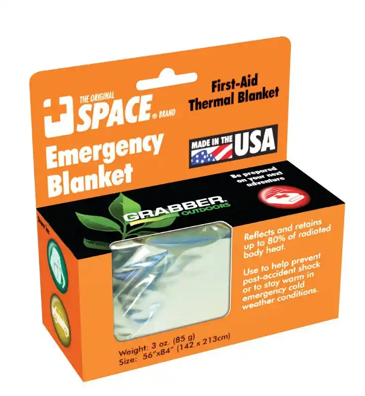 Grabber Warmers Silver Survival Blanket .5 In. H X 56 In. W X 84 In. L 1 Pk