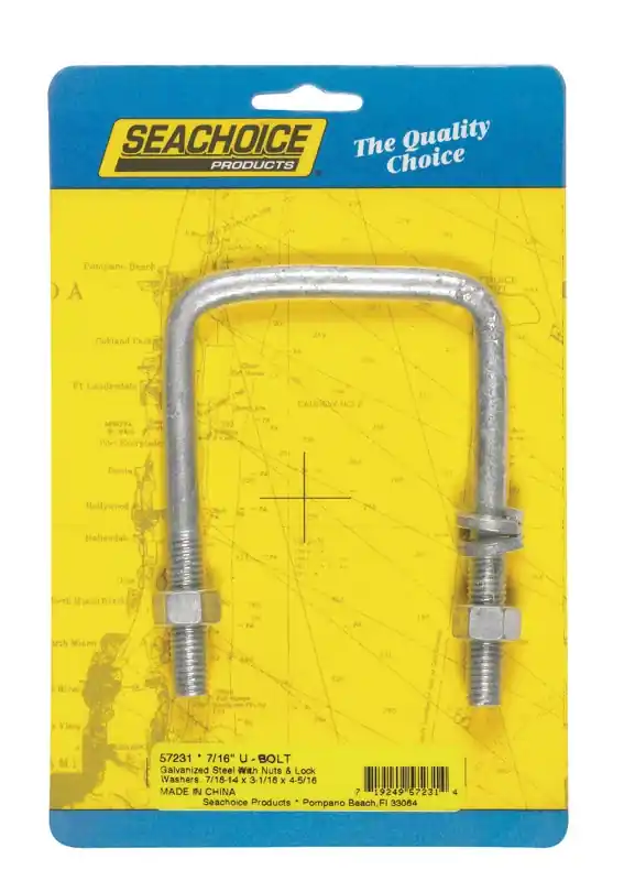 Galvanized Steel U-bolt 3-1/16 Inch I.d. 4-5/16 Inch Length Model 57231