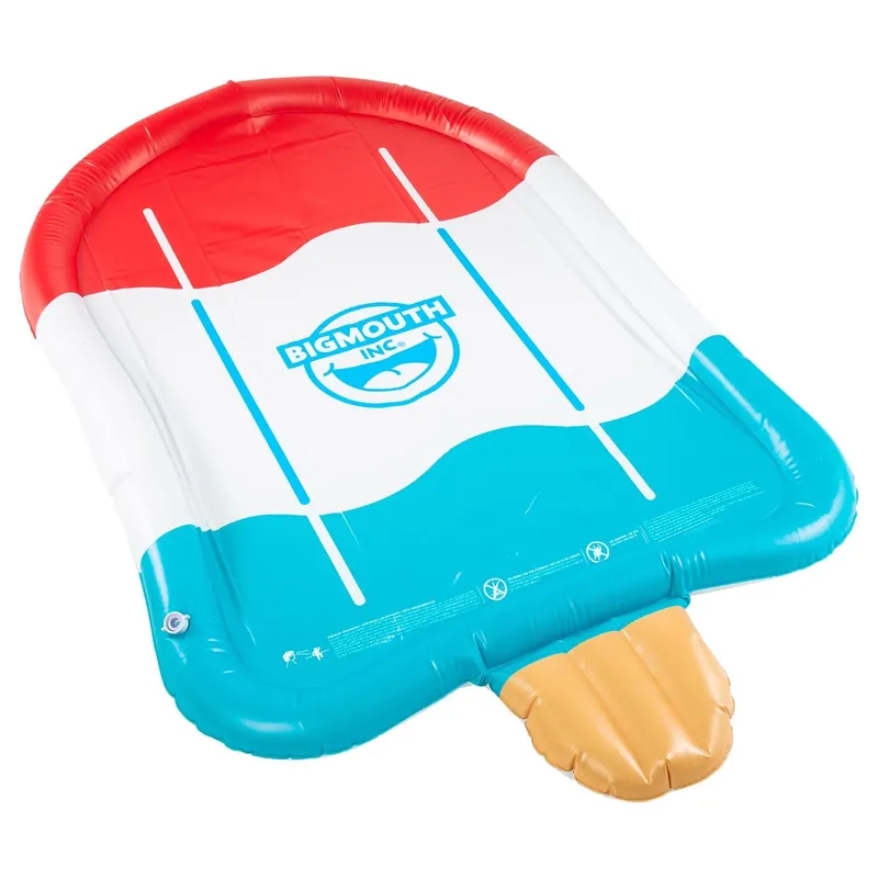 Blue/red/white Pvc Inflatable Ice Pop Splash Sprinkler 4‘ X 77.5‘