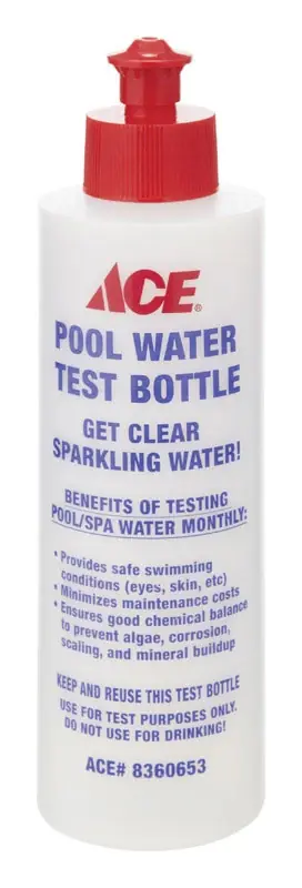 Water Testing Bottle 7 Oz. For Pool Water Sampling And Testing