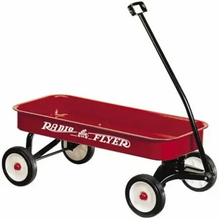 Promotional Wagon - Classic Red Wagon For Kids With Durable Steel Frame