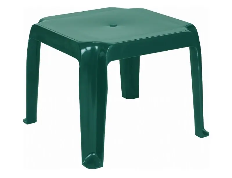 16-in X 16-in Hunter Green Resin Square Stacking Patio End Table