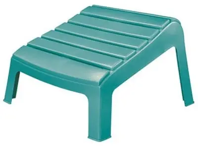 8380-05-3731 20 X 13.75 In. Turquoise Resin Adirondack Ottoman