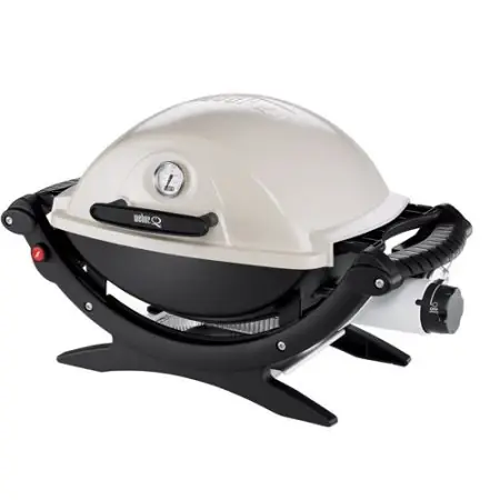 Weber Q 120 8,500 Btu Single Burner Gas Grill In Black