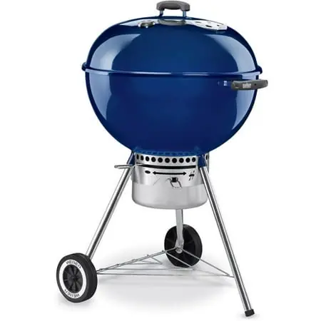 22.5" One Touch Gold Dark Blue Charcoal Grill