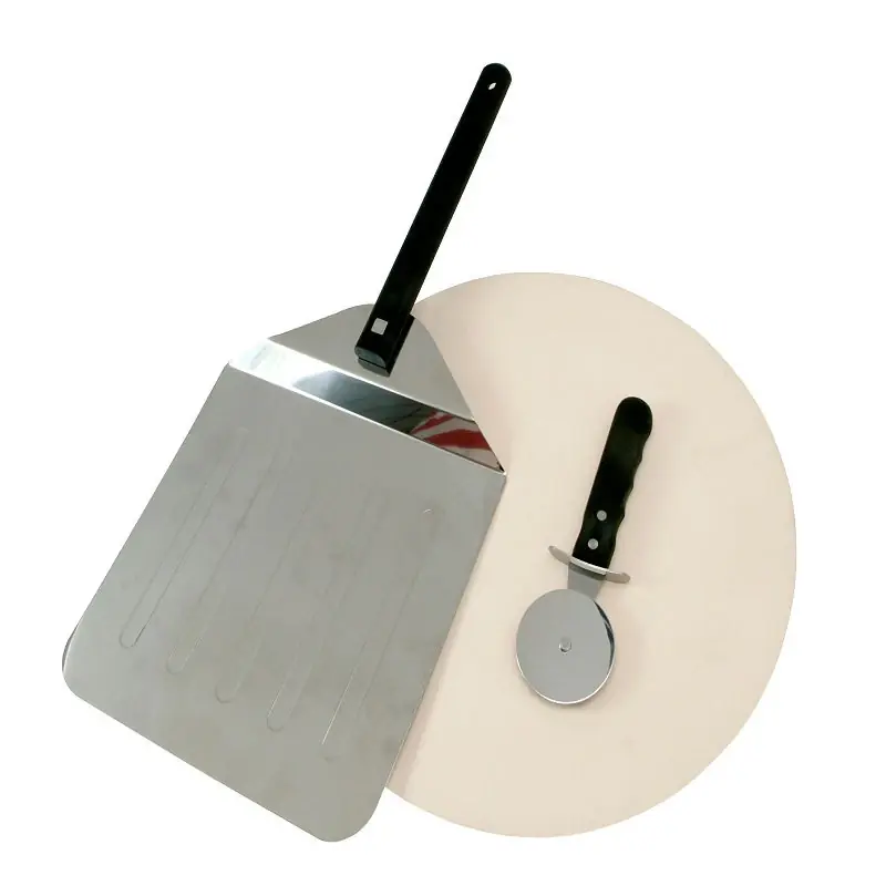 Mr. Bar-b-q 15-inch Pizza Stone Kit With Peel And Cutter - 3 Piece Set