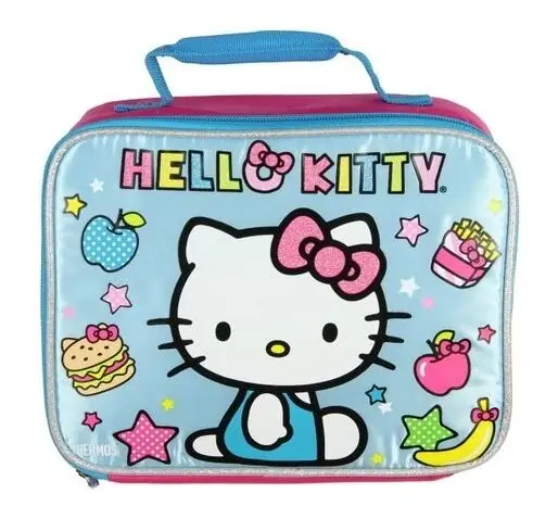 Hello Kitty Soft Lunch Kit - Pink And Blue Design
