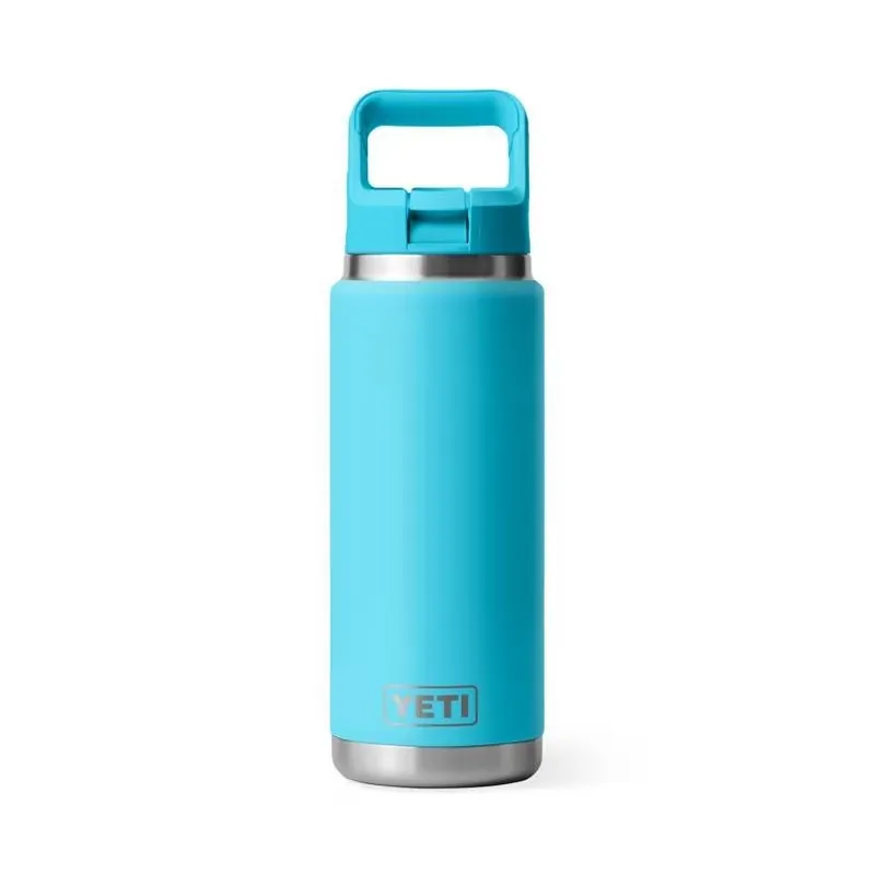 YETI Rambler 26‑oz Reef Blue Stainless Steel Bottle With Straw Lid