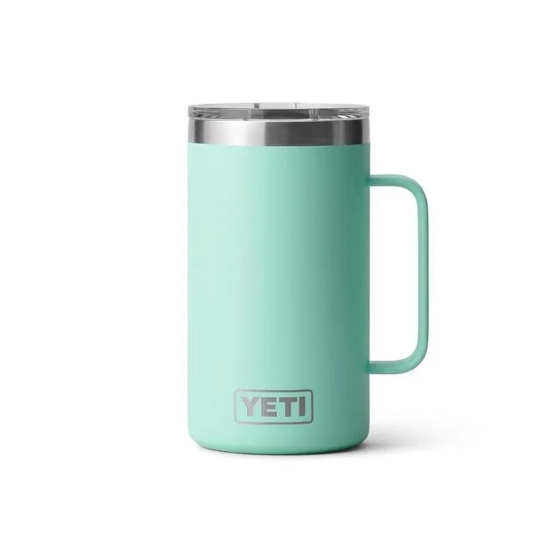 YETI Rambler 24‑oz Seafoam Stainless Steel Mug With MagSlider Lid – BPA‑Free