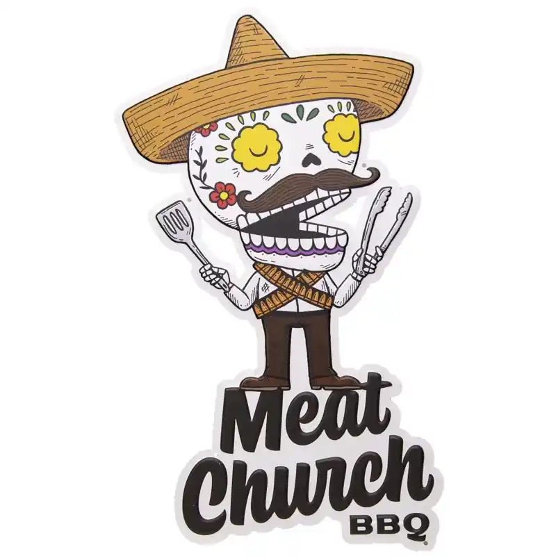 Meat Church Meato Bandito Aluminum Embossed Tacker Sign 1 Pk
