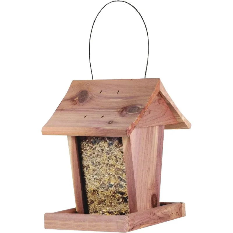 Valley Splendor Cedar Junior Hopper Bird Feeder
