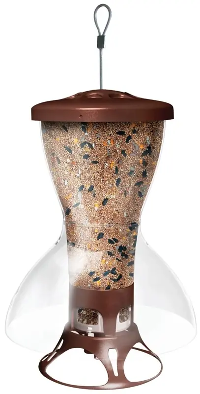 Perky-pet 5109-2 Fortress Squirrel Proof Wild Bird Feeder, 3.5 Lb Capacity, 4 Ports