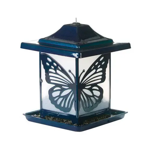 HOMESTEAD MONARCH BIRD FEEDER WITH FROSTED PLASTIC -Mfg 4620 - Sold As 2 Units