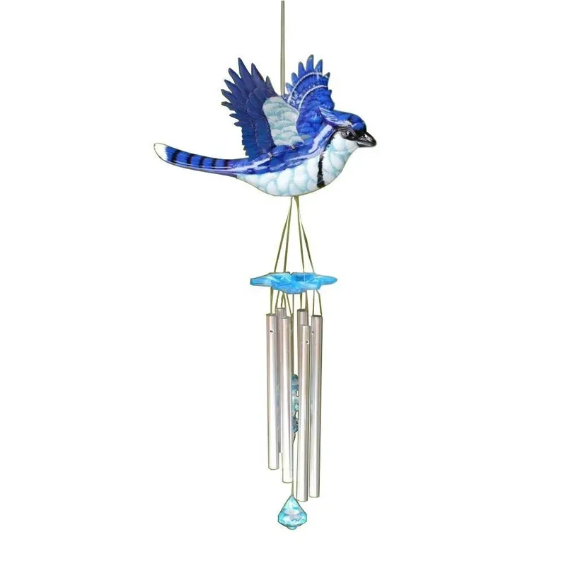 Large WindyWings Blue Jay Wind Chime