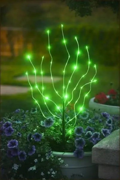 53590 Anywhere Led Branch Light - Green, Set Of 2