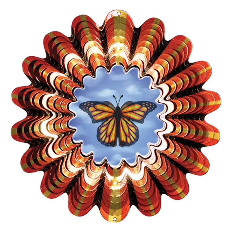 10 Inch Animated Butterfly Wind Spinner - Model Nda120-10