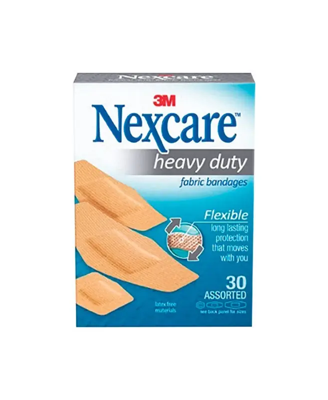 Nexcare Beige Fabric Bandages 30 Pk