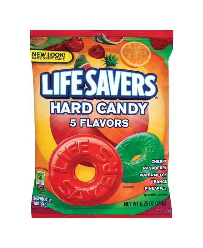 Hard Candies, Five Flavors, 6.25 Oz. Bag