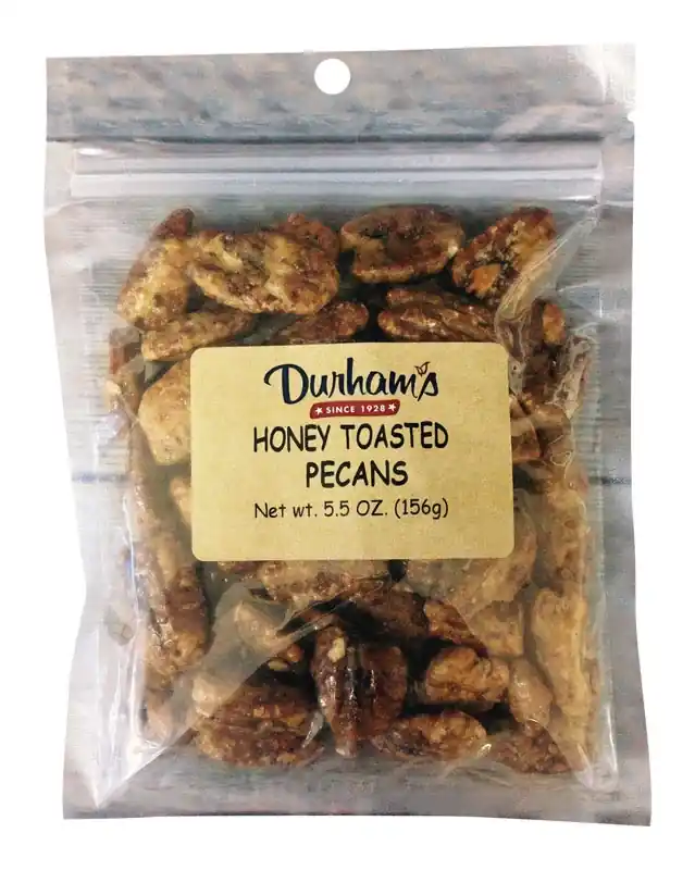 Durhams Honey Toasted Pecans 5.5 Oz Bagged
