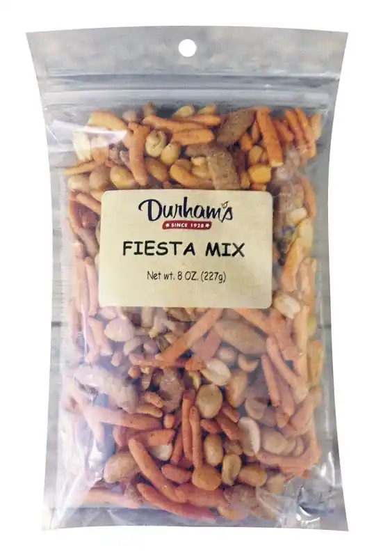 Durhams Spicy Peanuts, Sesame, Pretzels Snack Mix 8 Oz Bagged