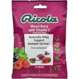 Ricola Mixed Berry With Vitamin C Supplement Drops - RICOLA LTD.