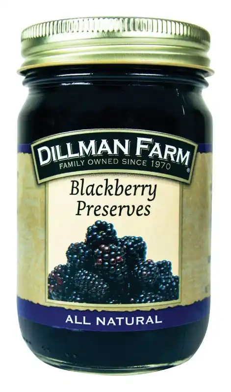 Dillman Farm All Natural Blackberry Preserves 16 Oz Jar