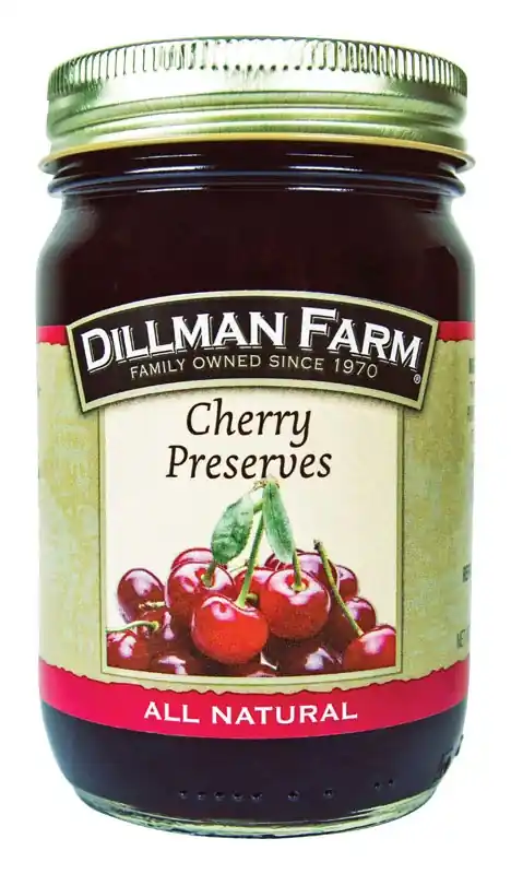 Dillman Farm All Natural Cherry Preserves 16 Oz Jar