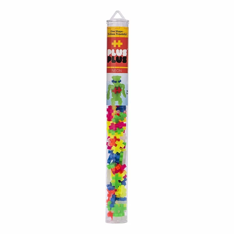 Plus-Plus Neon Mix Building Toy Multicolored 70 Pc