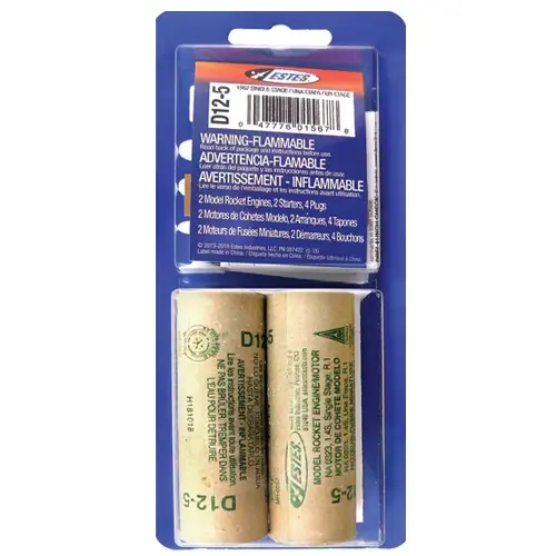 Estes Model Rocket Engines 2 Pc