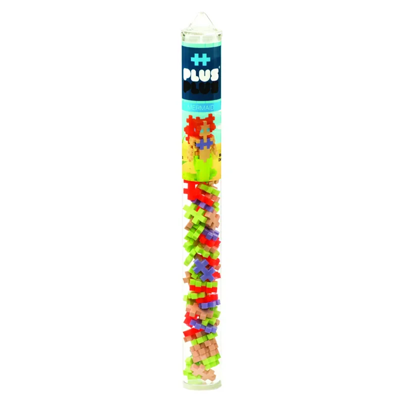 Mermaid Building Blocks Polyethylene Multicolored 70 Piece Set