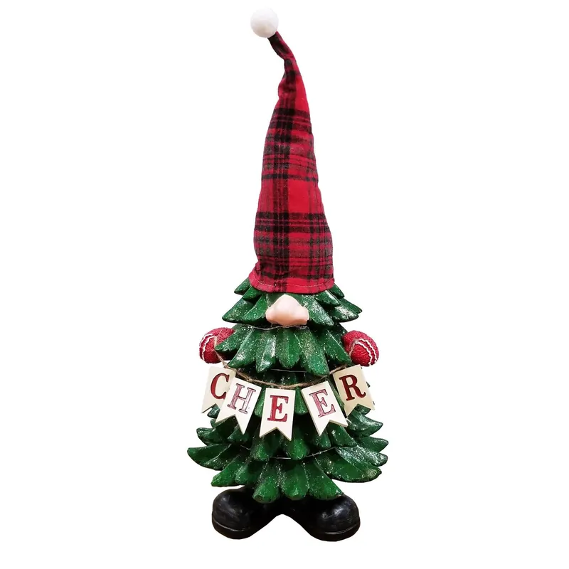 28 In. Led Multicolored Cheer Tree Gnome Indoor Christmas Decor