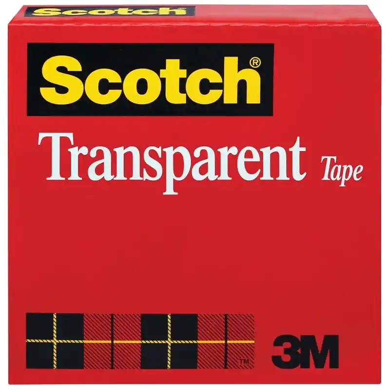 Transparent Tape, .5 In. X 72 Yds.