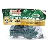 Led-c6-50-cw6 Contractor Grade Classic White Led Christmas Lights Set