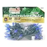 Contractor Grade C6 Led Light Set 25.5‘ - Blue - 50 Count