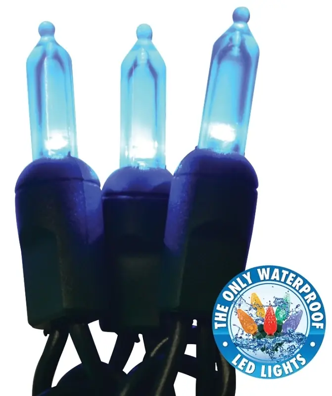 Led T5 Contractor Grade Blue Led Light Set 50 Lights