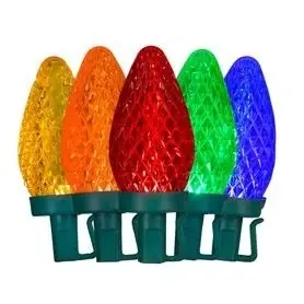 GE ConstantON 25-Count 12-ft Constant Multicolor C9 LED Plug-In Christmas String Lights ENERGY STAR