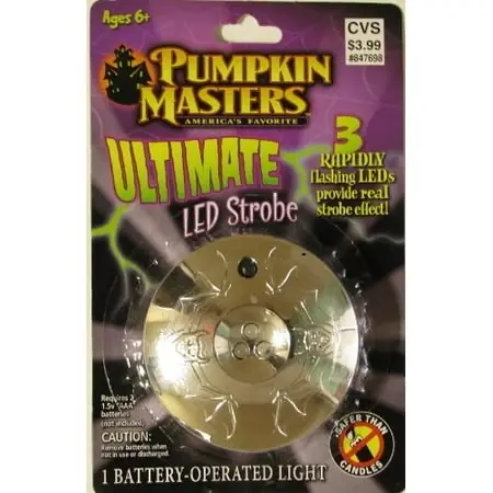 2-inch Pumpkin Halloween Strobe Light For Festive Decor