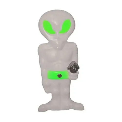 G26 H2205x 36 In. Doomsday Alien Halloween Decoration With Green Eyes And Belt